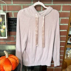 Olivia Sky Soft Pink Hooded Sweater